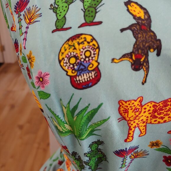 Jaguar Cactus Fit and Flare Dress - Picture 6 of 7